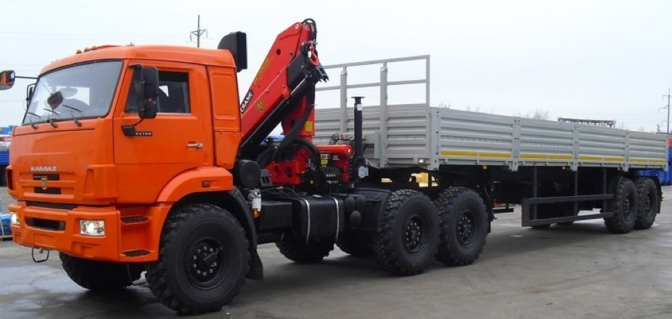 КАМАЗ – 43118 КМУ-150 (Стрелового типа с шарнирно-сочлененным стреловым оборудованием)